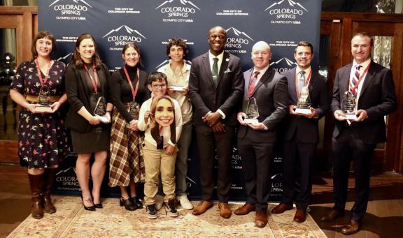 Mayor Yemi and the 2025 winners of the Mayor's Young Leader Awards
