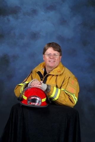 Portrait of retired CSFD Captain Patrick Rogacki.